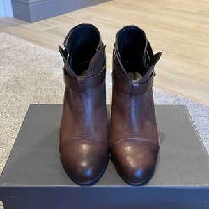 Rag & Bone Dark Brown Leather Harrow Boots - 8.5